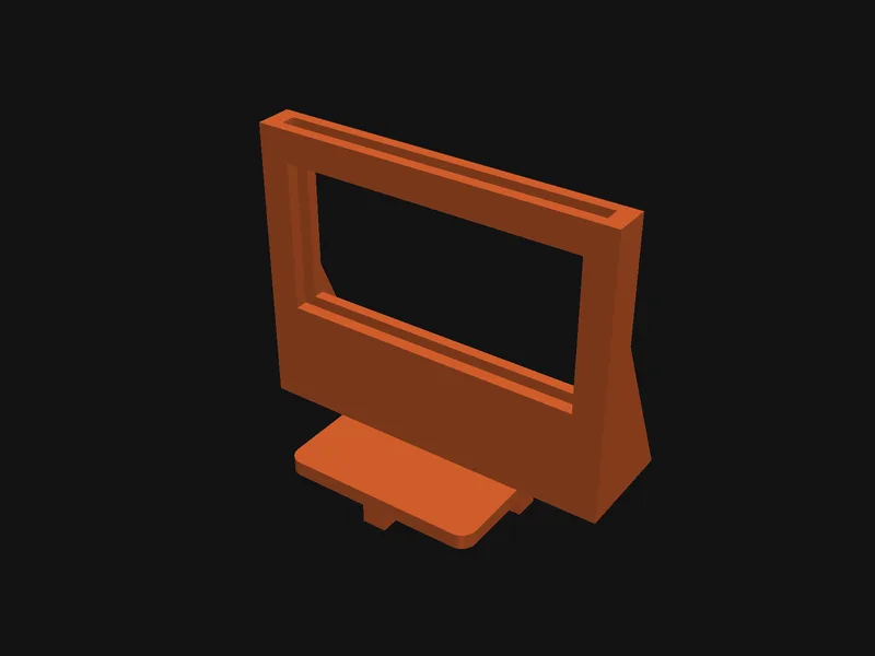 Printed light panel frame