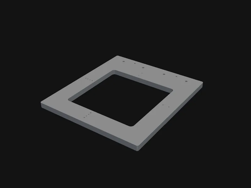 Frame plate of the laser measuring
